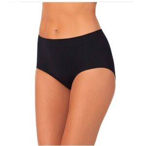 Carole Hochman Black Seamless Briefs - 5 Pack Small
